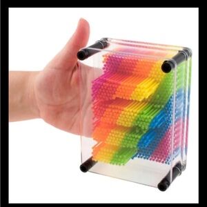 Rainbow Pin Art Just Push and Create Instant 3D Colorful Mini Twist